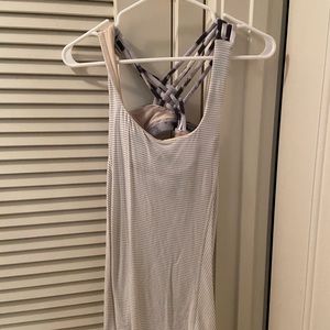 Lululemon cross cross built-in tank top